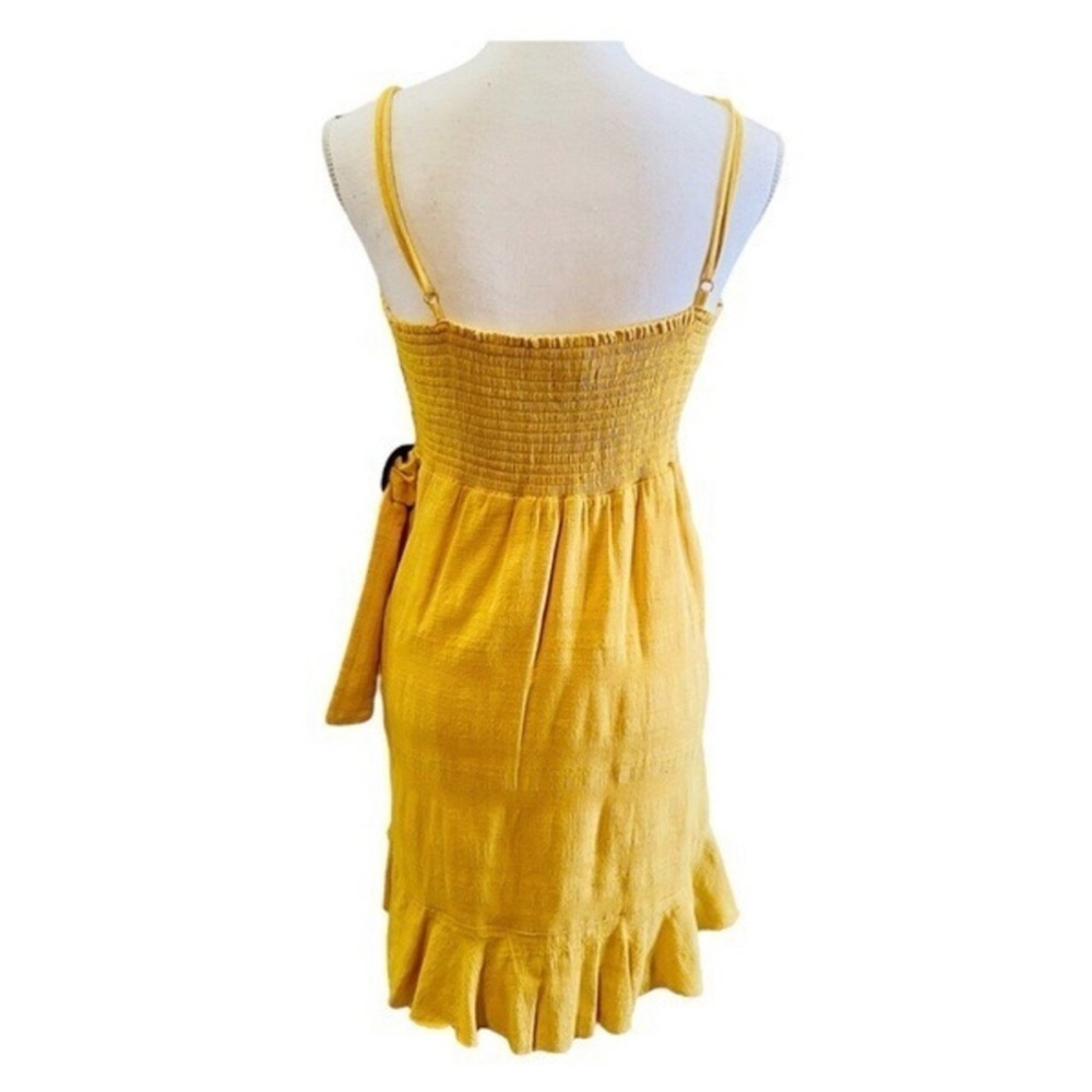 American Eagle Yellow Wrap Dress - Picture 3 of 9